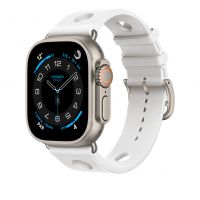 Часы Apple Watch Hermès Ultra 3 GPS + Cellular 49mm Titanium Case with Blanc Scub’H Diving - оригинал