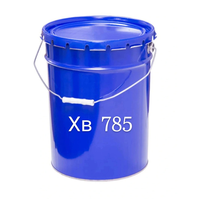 Эмаль ХВ-785 Россия «Стандарт», красная, 25кг.