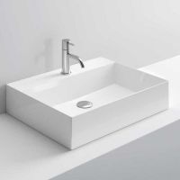 Раковина накладная NOORTH Milldue edition KID 60 60х45х12,5 см из керамики цвет белый глянцевый схема 1