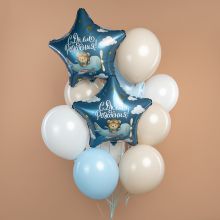 БУКЕТ ШАРОВ "МИКА ПИЛОТ"  С ДНЕМ РОЖДЕНИЯ.  С ГЕЛИЕМ. БУКЕТ ШАРОВ "МИКА ПИЛОТ"  С ДНЕМ РОЖДЕНИЯ.  С ГЕЛИЕМ.