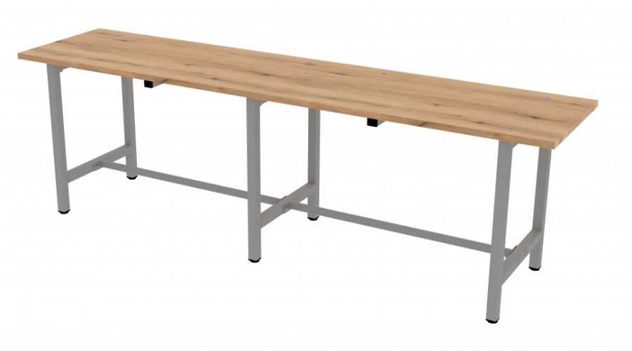 Скамья СТ-3 ЛДСП с регулируемыми опорами (дуб вотан)