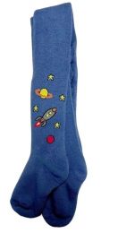 Детские махровые колготки С7821 "Космос"