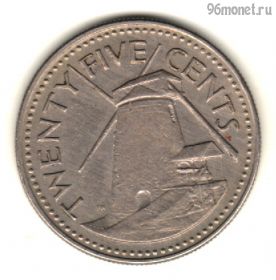 Барбадос 25 центов 1973
