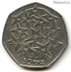 Великобритания 50 пенсов 1998