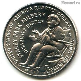 США 25 центов 2025 D