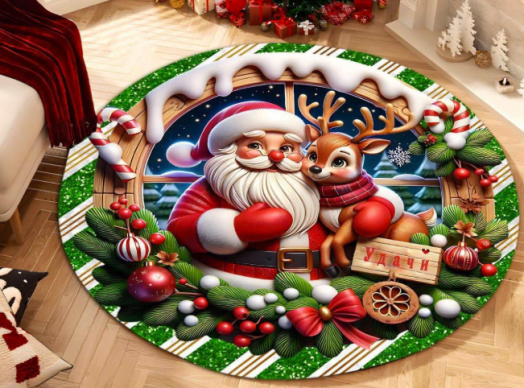 Рождественский коврик 50886