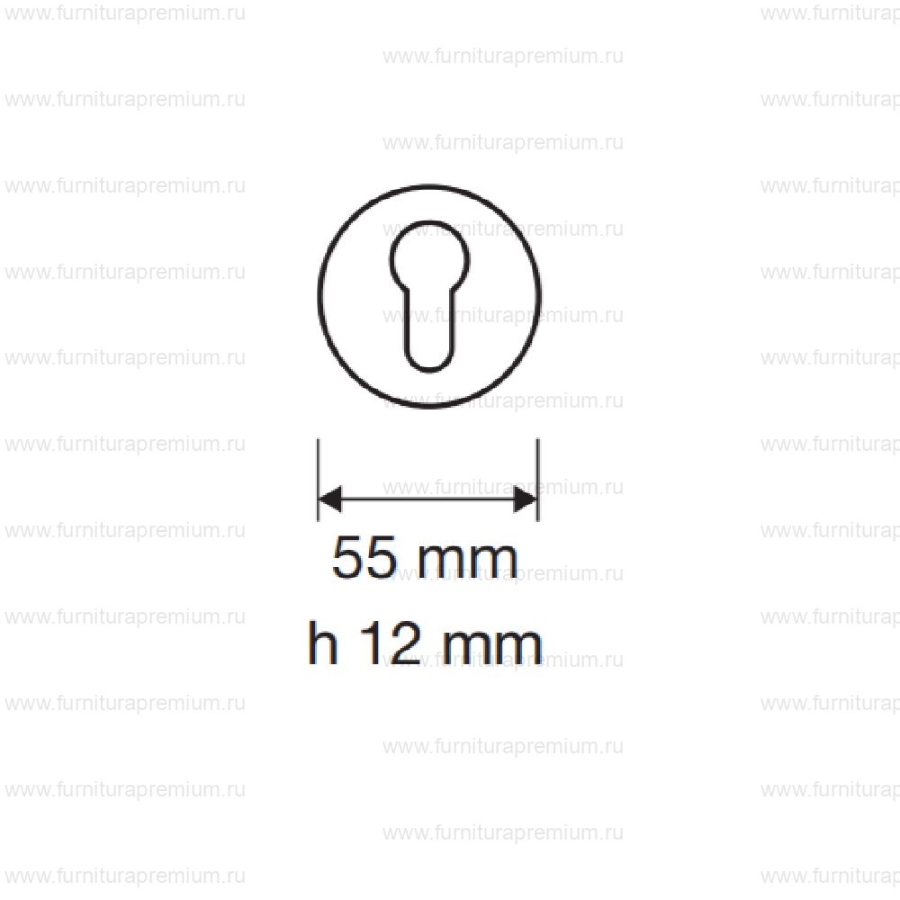 Накладка на замок с цилиндром Linea Cali 115 YALE