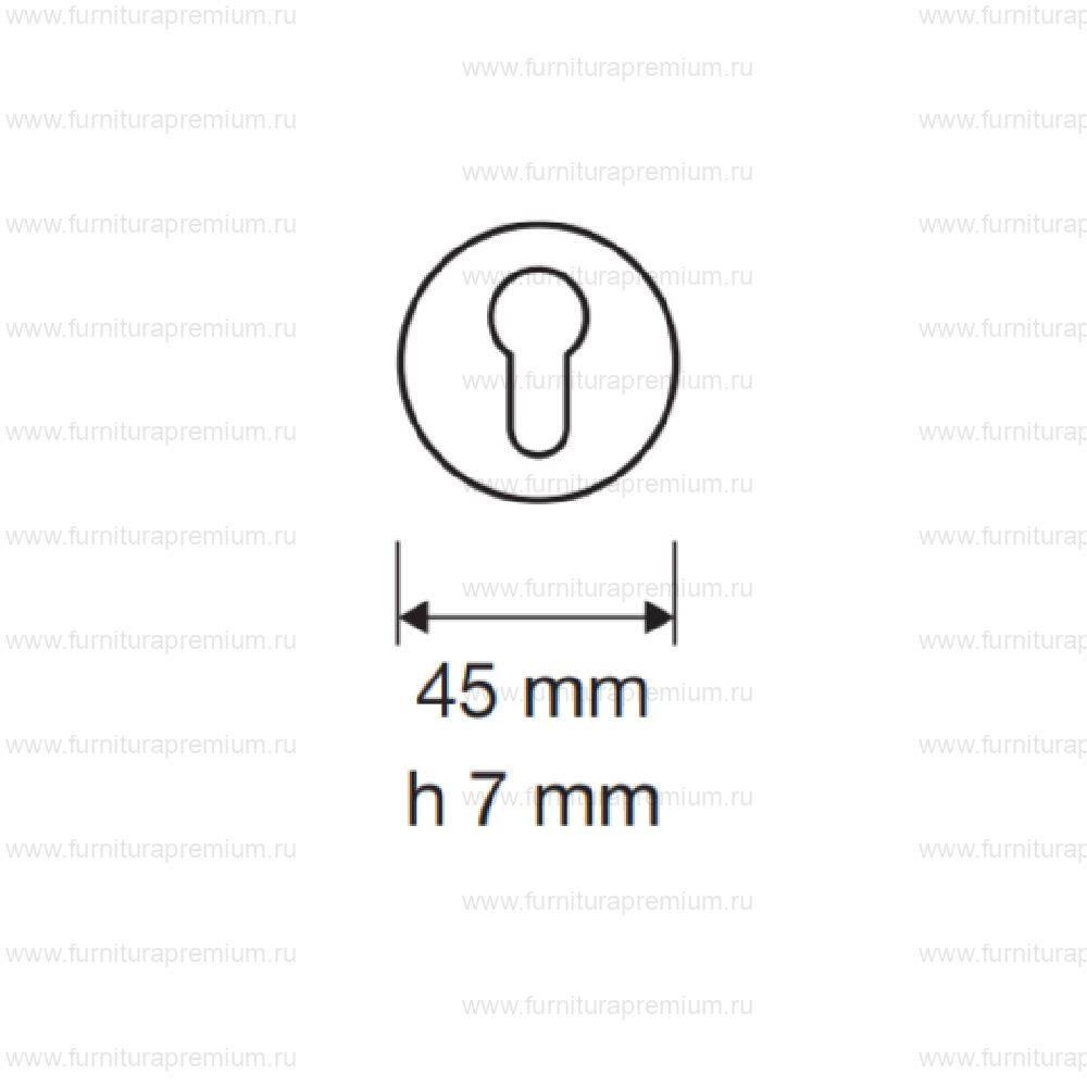 Накладка на замок с цилиндром Linea Cali 101 YALE