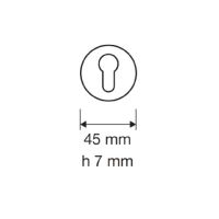 Накладка на замок с цилиндром Linea Cali 101 YALE схема