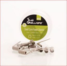 10 шт. Hellvape Ni80 Quad Core Fused Clapton 28Ga*4+36Ga, набор готовых спиралей 10 шт. Hellvape Ni80 Quad Core Fused Clapton 28Ga*4+36Ga, набор готовых спиралей