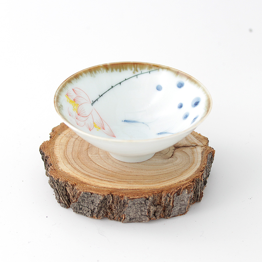 Чашка "Лотос и рыбки" №1, 70 мл