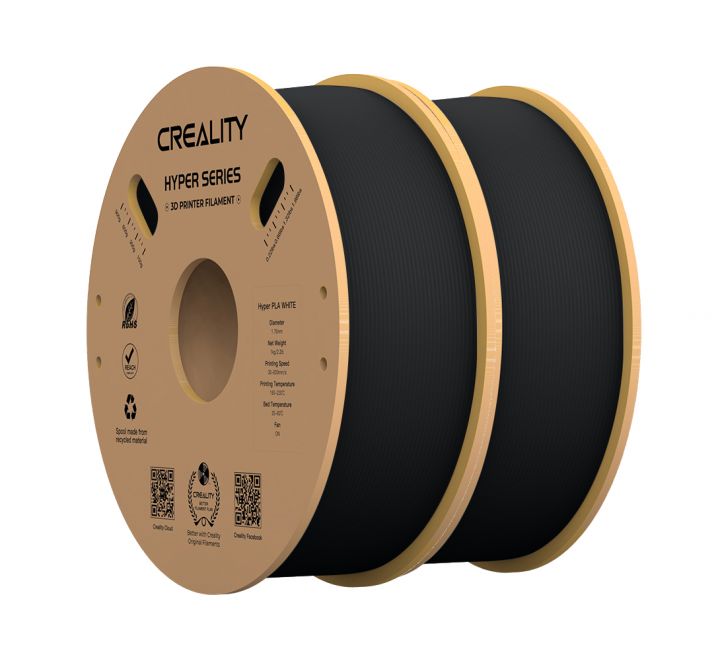 PLA Пластик для 3Д принтеров CREALITY Hyper 1.75mm 2кг Черный