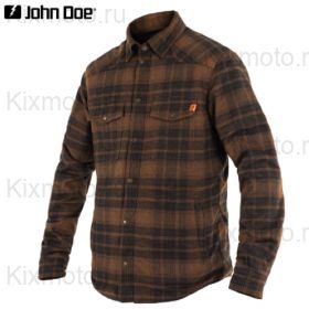Моторубашка John Doe Motoshirt, коричневая