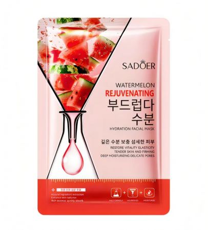 Маска тканевая для лица Sadoer с экстрактом арбуза 25 мл