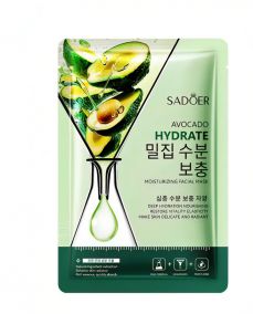 Маска тканевая для лица Sadoer с экстрактом авокадо 25 мл