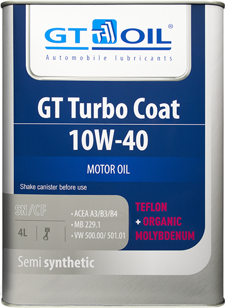 GT OIL Turbo Coat 10W-40, 4л