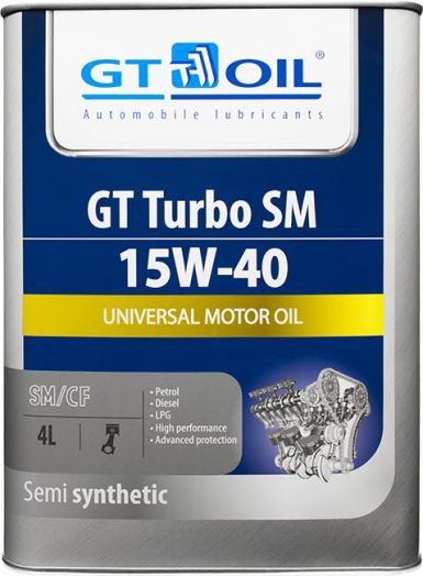 GT OIL Turbo SM 15W-40, 4л