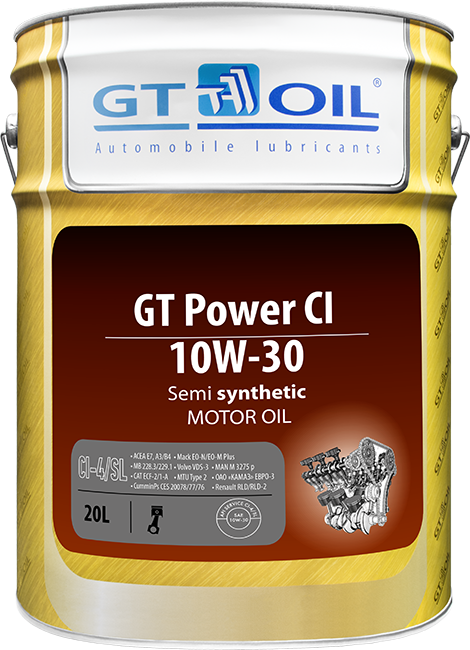 GT OIL Power CI 10W-30, 20л
