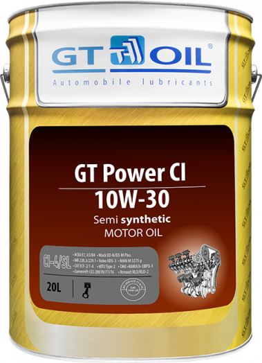 GT OIL Power CI 10W-30, 20л