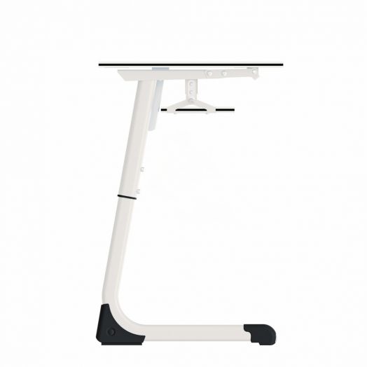 Парта "Mega Smart" на плоскоовальной трубе двухместная с полкой