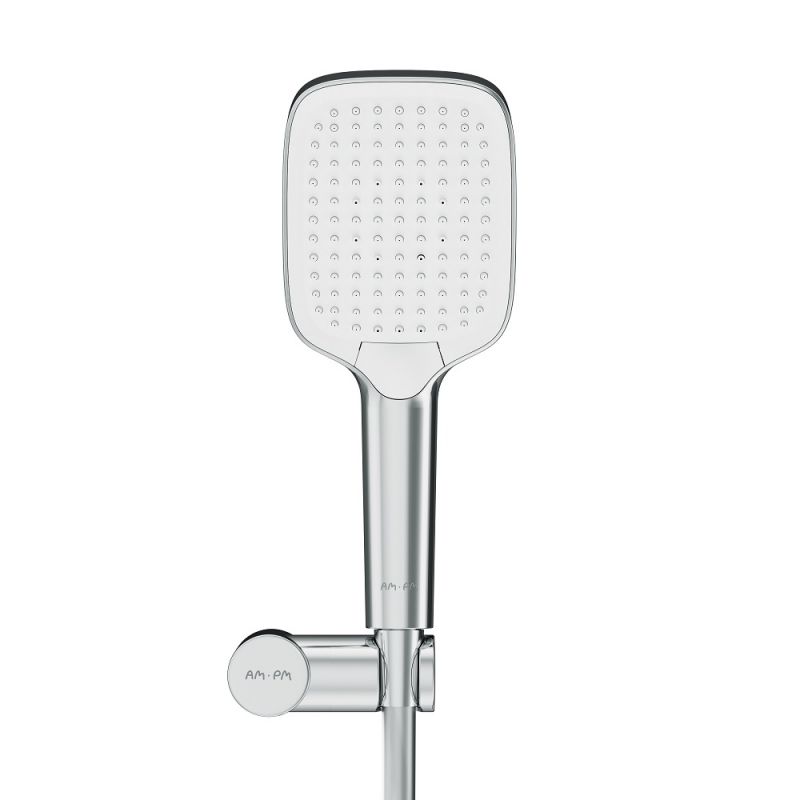 Душевой набор AM.PM Func, шланг 1750мм, держатель ручного душа, ручной душ F0118F000, хром
