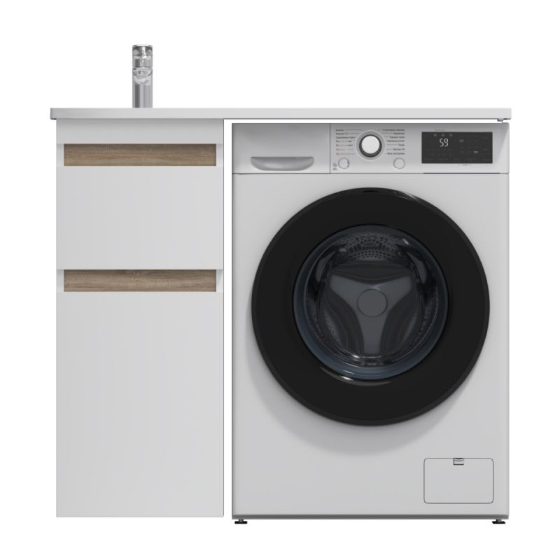 M85AFSX0402WG X-Joy, Тумба для стиральной машины AM.PM, напольная, 40 см