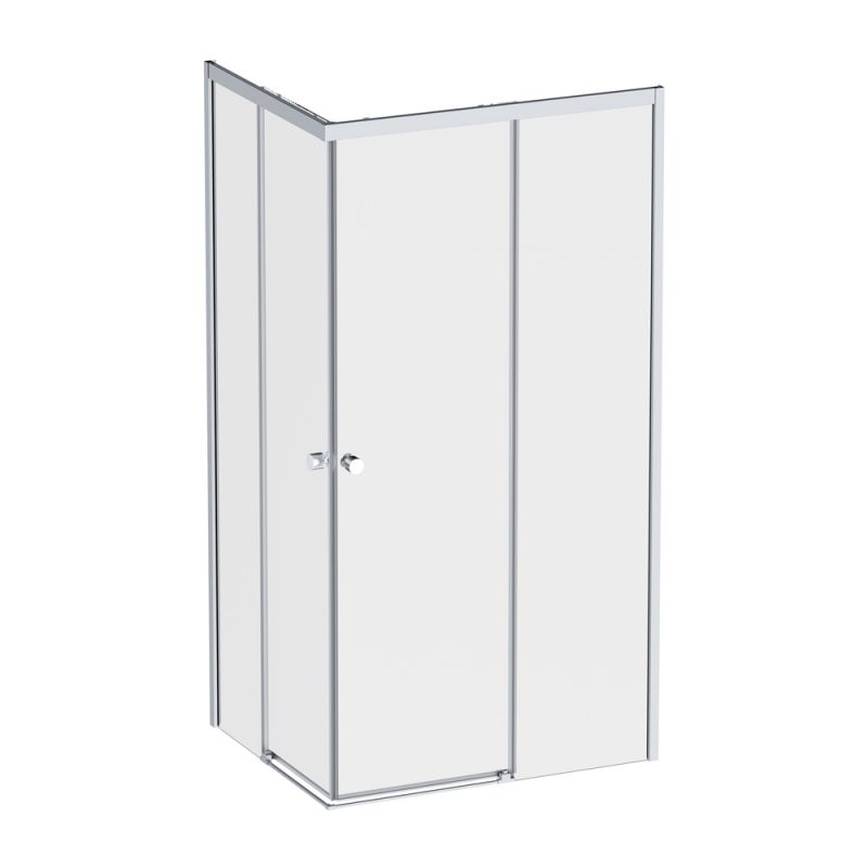 Душевое ограждение AM.PM X-Joy 100x80 см, без поддона, профиль матовый хром, форма прямоугольная W94G-403-100280-MT1K