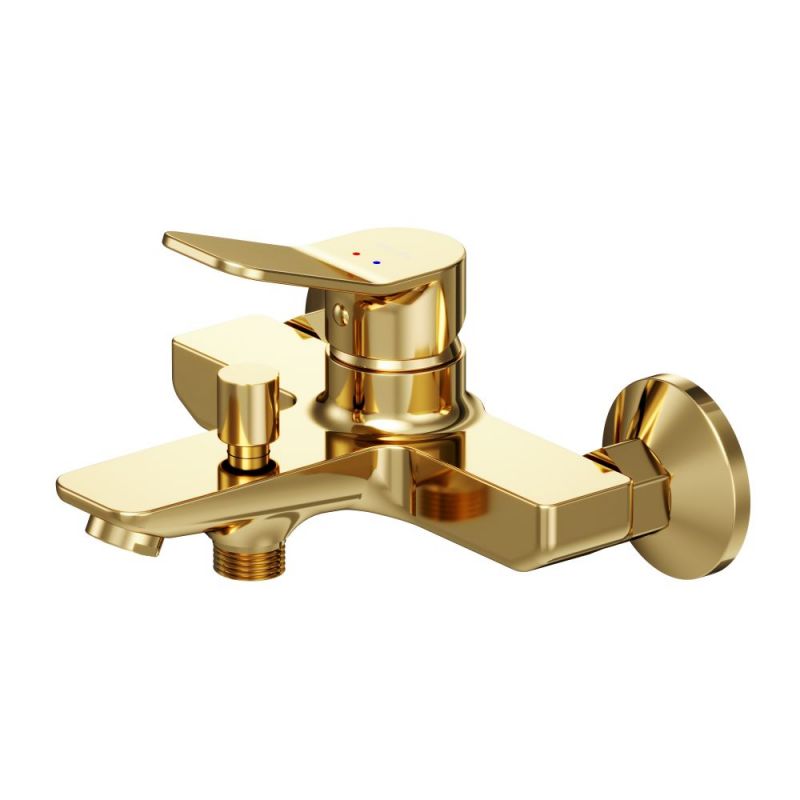 Смеситель для ванны и душа, золото AM.PM X-Joy F85A10099, золото