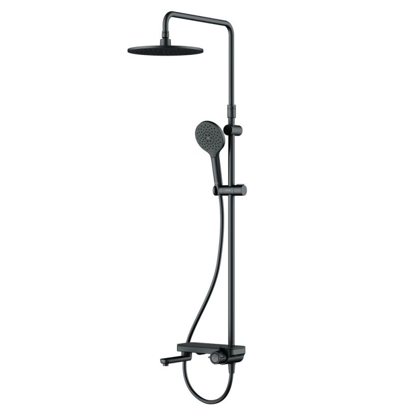 Душевая система с полочкой AM.PM Like F0780722, черная