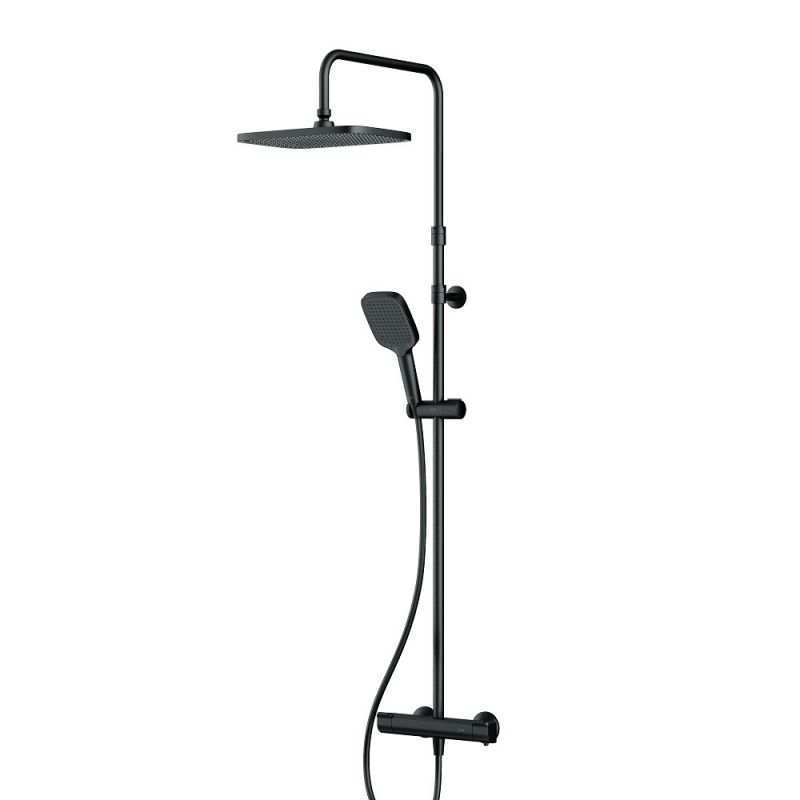 Душевая система AM.PM Func с термостатом TMC в черном цвете F078F422