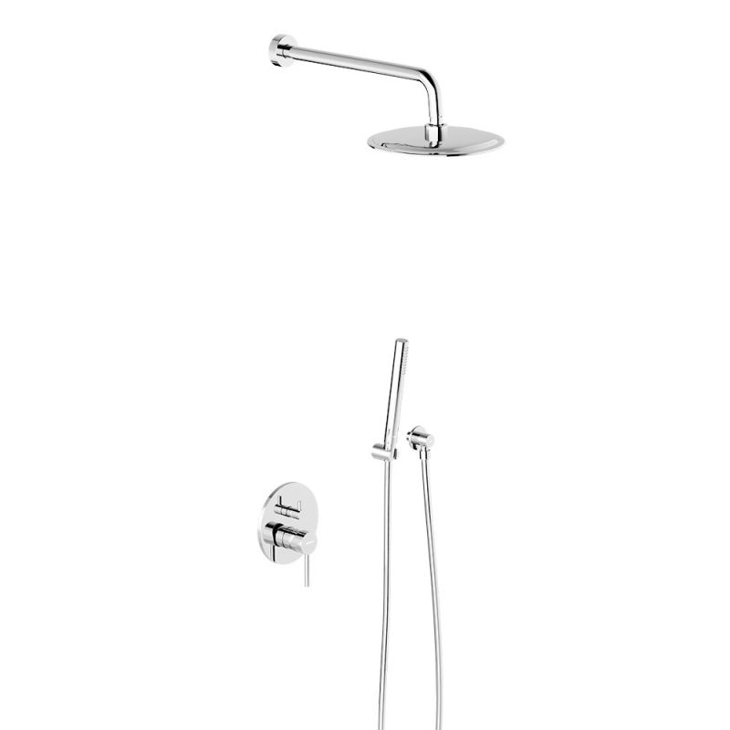 Встраиваемая душевая система со смесителем для душа Damixa Scandinavian Pure 936520000, хром