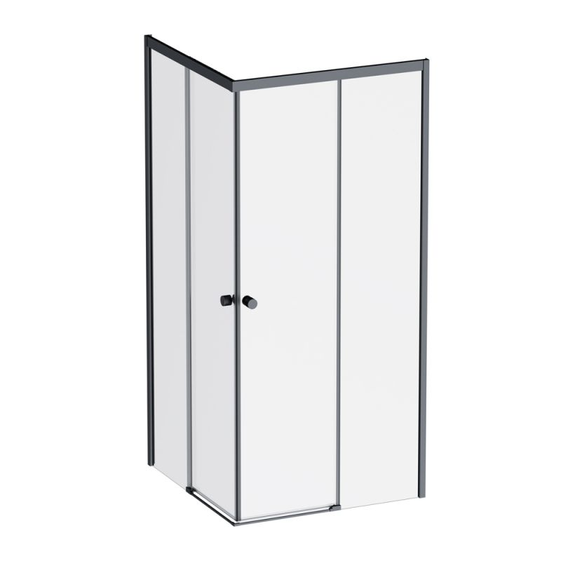 Душевое ограждение AM.PM X-Joy 90x90 см, без поддона, профиль черный матовый, форма квадрат W94G-403-9090-BT1K