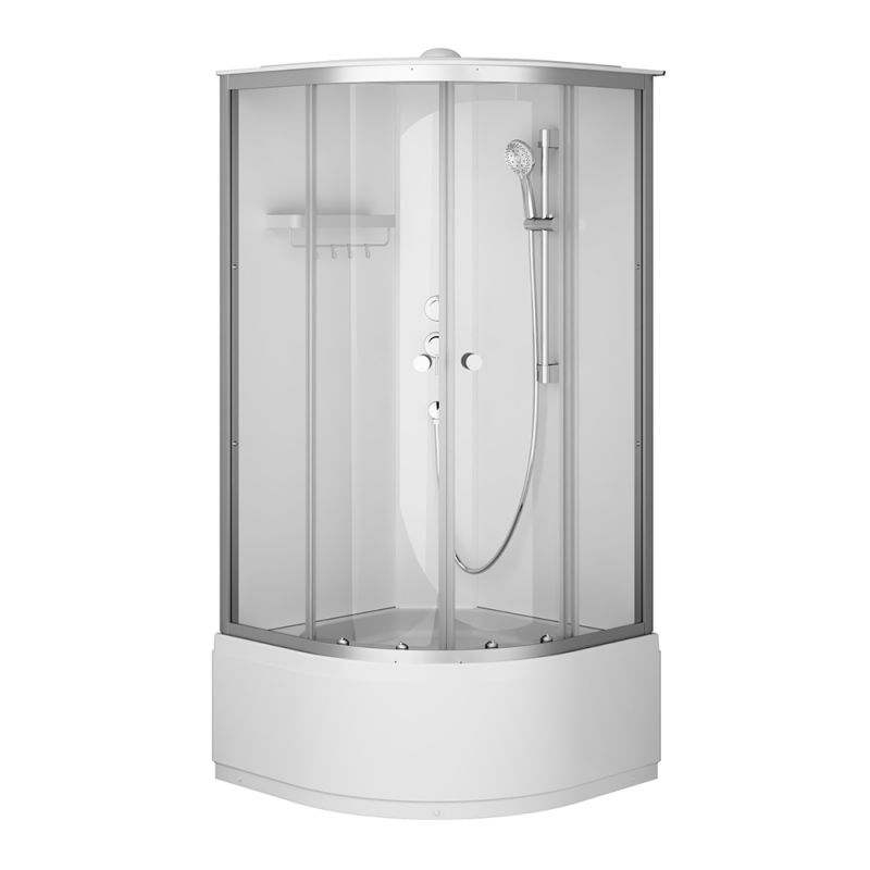 Душевая кабина AM.PM X-Joy Deep 90x90, 1/4 круга, профиль мат.хром W94C-401A-090MT