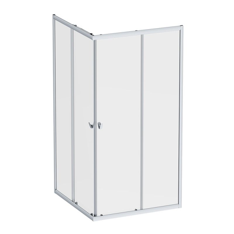 Душевое ограждение 100x100 см, без поддона AM.PM Sunny хром матовый W87G-403-100100-MT