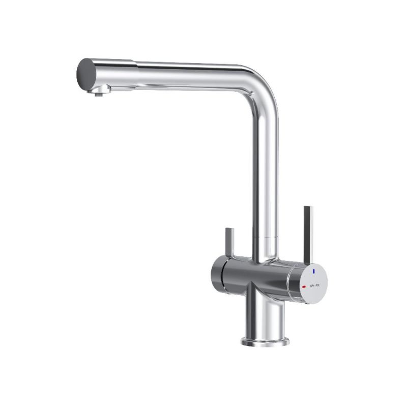Смеситель для кухни с каналом для питьевой воды, L-излив AM.PM Func, хром F8F05700