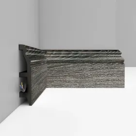 Плинтус Напольный Decomaster D232-86 ШК/14 В100хШ22х2400 мм / Декомастер.