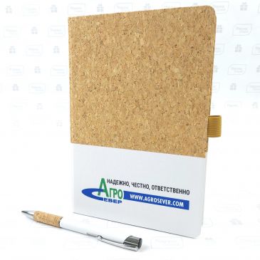 блокноты из пробки с логотипом