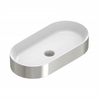 Раковина настольная Catalano Gold&Silver Zero Argento-Bianco 0122700041 70x35 см схема 1