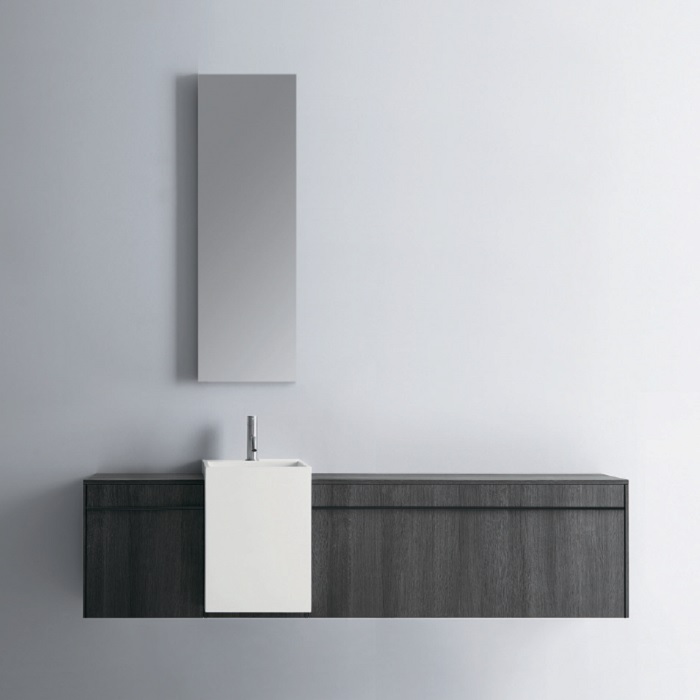 Изображение Подвесной комплект мебели Milldue Sintesi с раковиной