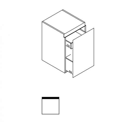 Высокая тумба Mildue Vitage 5914 с ящиом