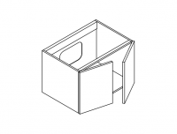 Тумба с дверцами Mildue Vitage 7743 схема 1