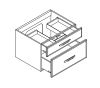 Ящик модульный Mildue Vitage 3046 с фигурным дном схема 1