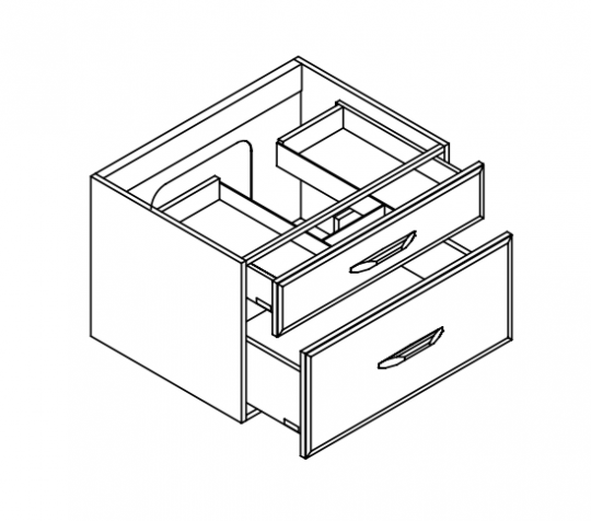 Ящик модульный Mildue Vitage 3046 с фигурным дном