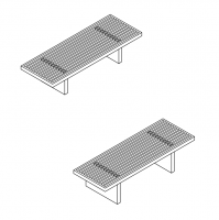 Скамья из реек Mildue Noorth 2005 схема 1