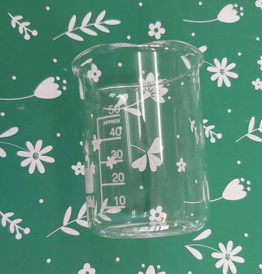 Уценка Стакан лабораторный низкий Labdevices Н-1-50, 50 мл, стекло Boro 3.3, градуированный