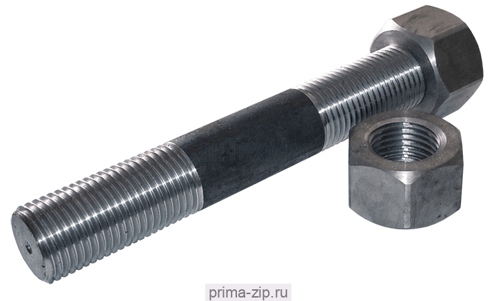 Шпилька М18х100 ст.35 ГОСТ 9066-75 с 2 гайками Шпилька М18х100 ст.35 ГОСТ 9066-75 с 2 гайками