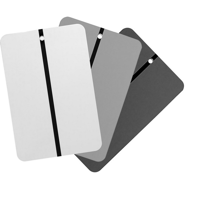 Radex Металлические тест-пластины для нанесения краски, темно-серый, в упаковке 100шт.