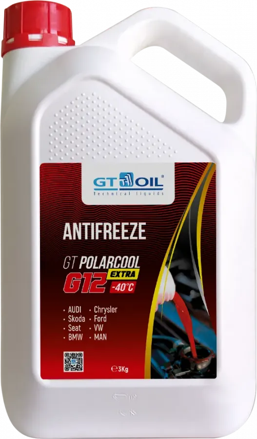 GT OIL Polarcool Extra Antifreeze G12, 3 л