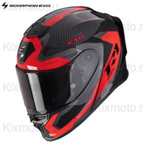 Мотошлем Scorpion EXO-R1 Evo Carbon Air Propel, черно-красный