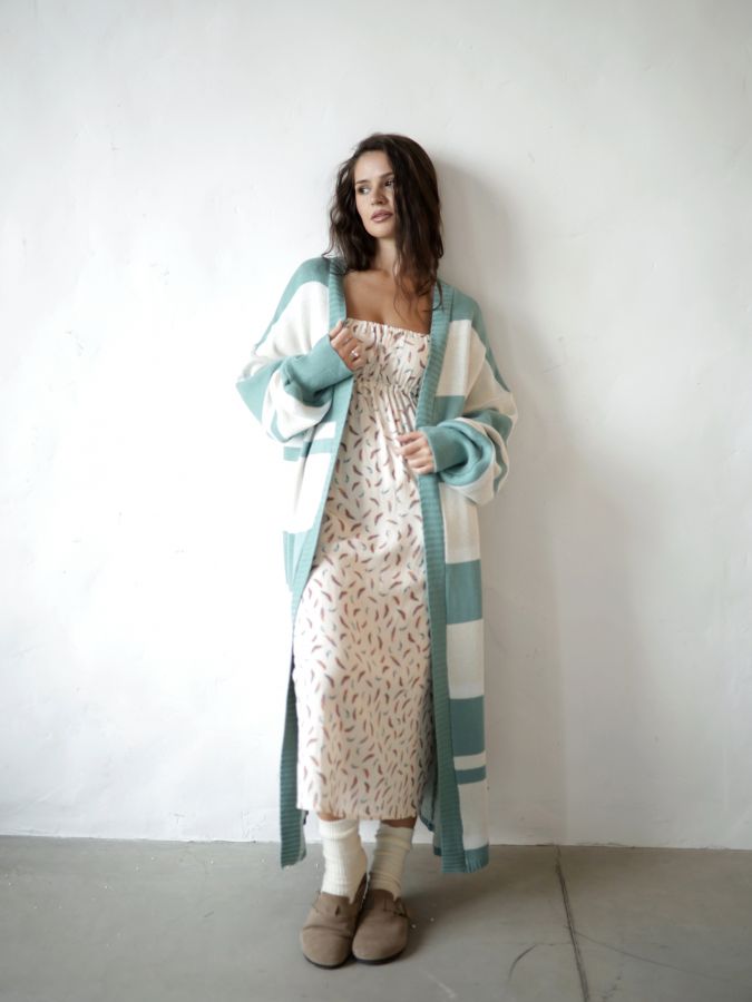 Кардиган в полоску